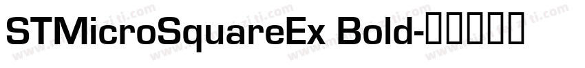 STMicroSquareEx Bold字体转换